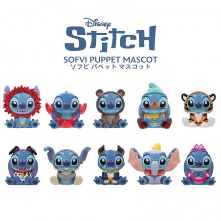 DISNEY - STITCH IN COSTUME SOFVI PUPPET MASCOT - BOITE DE 10