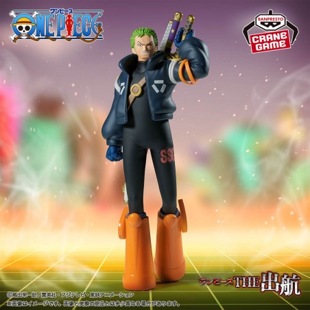 I18129 - ONE PIECE - THE SHUKKO FIGURE - RORONOA ZORO Ver. EGGHEAD