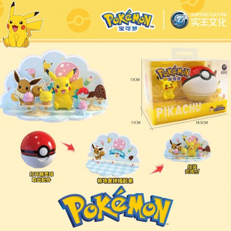 POKÉMON - 3D SCENE FIGURE - PIKACHU ICE CREAM Ver.