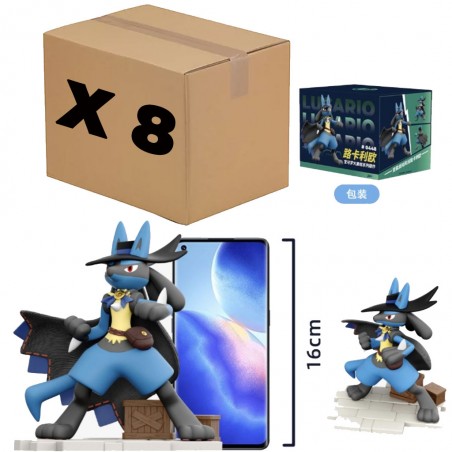 POKEMON - FIGURE LANGBOWANG - POKEMON UNITE - LUCARIO X 8