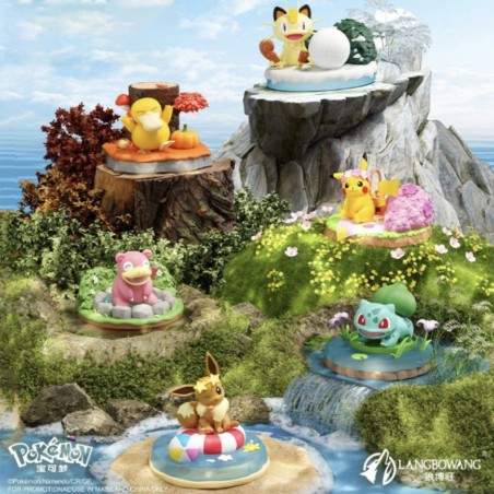 POKEMON - FIGURE LANGBOWANG - WILDERNESS ORNAMENTS SET X 6